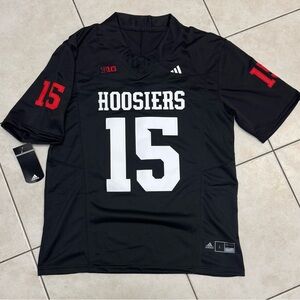 Indiana Hoosiers #15 Mendoza Black Football Jersey Adidas